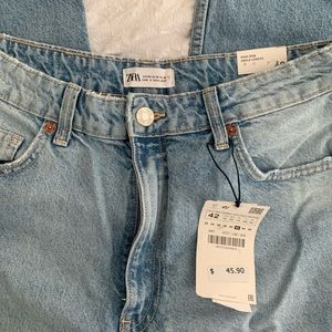 brand new zara mom jeans!!